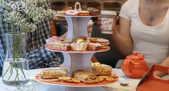 easyHotel reveals its first-ever afternoon tea, swapping scones for sausage rolls